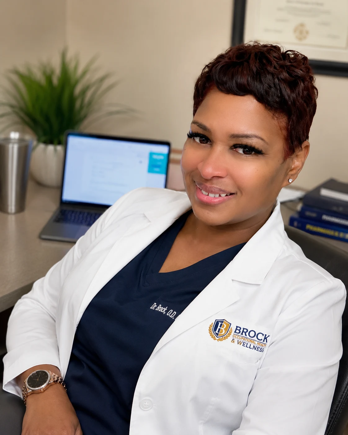 Dr. Angela Brock, DNP, APRN, FNP-BC, founder of Brock Occupational Health and Wellness